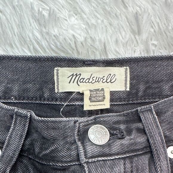 Madewell Black Balloon Jeans In Tall 26 with Button Fly - Picture 2 of 15